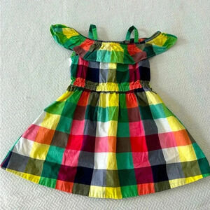 Janie and Jack Colorful Checkered Dress | Baby Girl size 18-24 months